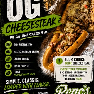 Build Your Own (O.G.) Chicken Cheesesteak